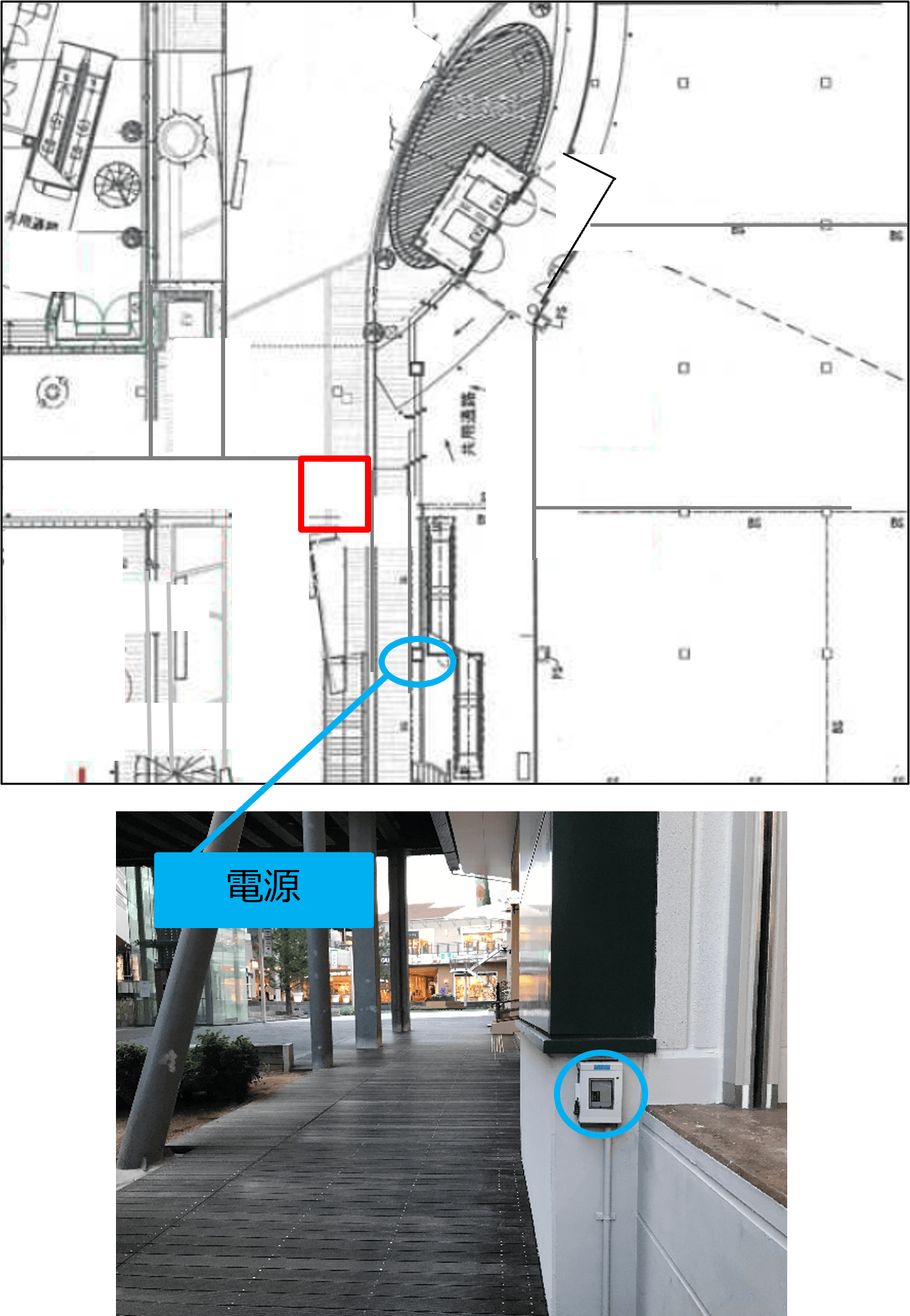 【みのおキューズモール】「⑩L通り Eスペース」各種プロモーションや相談会に最適なエスカレーター近くのイベントスペース