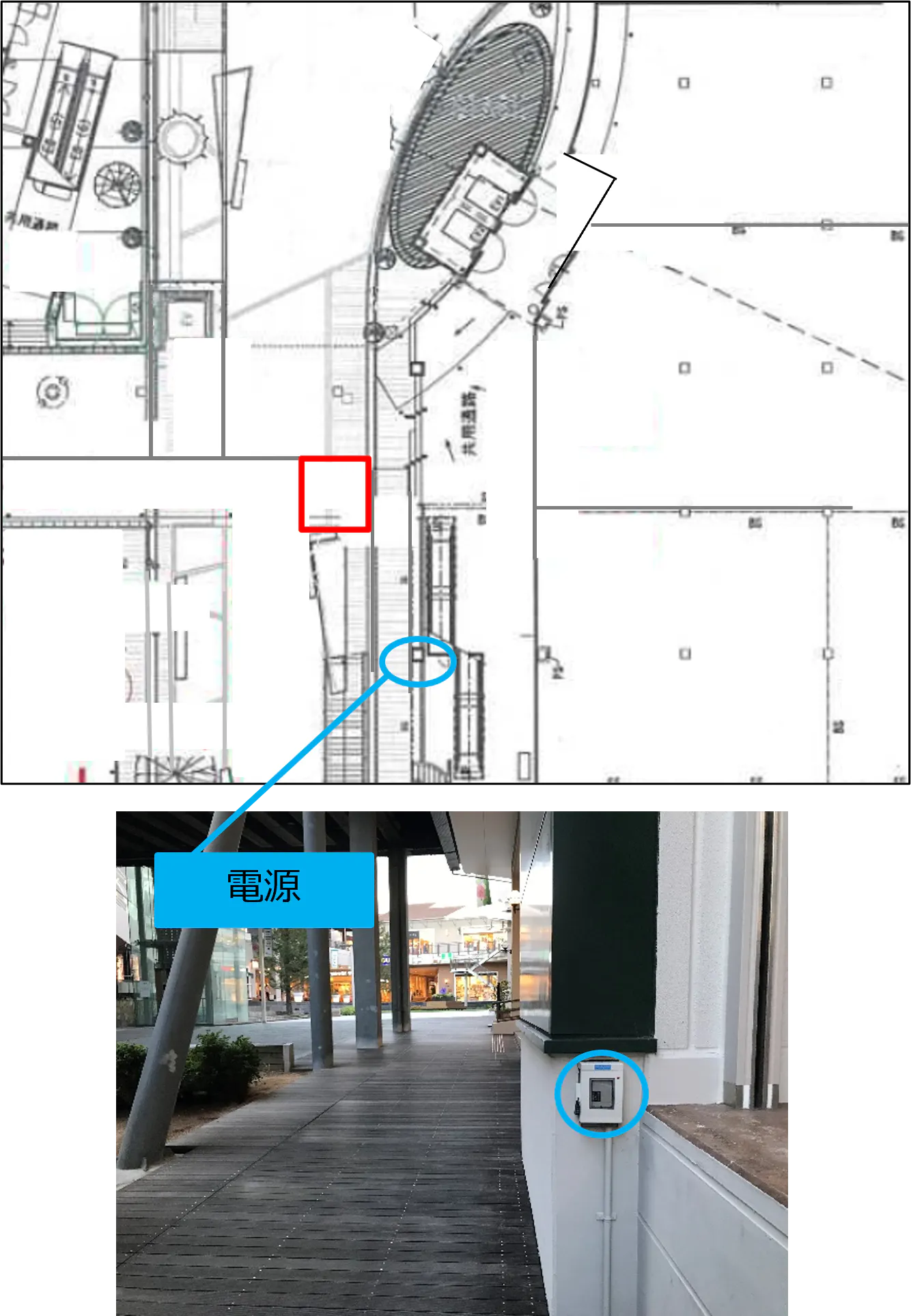 【みのおキューズモール】「⑩L通り Eスペース」各種プロモーションや相談会に最適なエスカレーター近くのイベントスペース