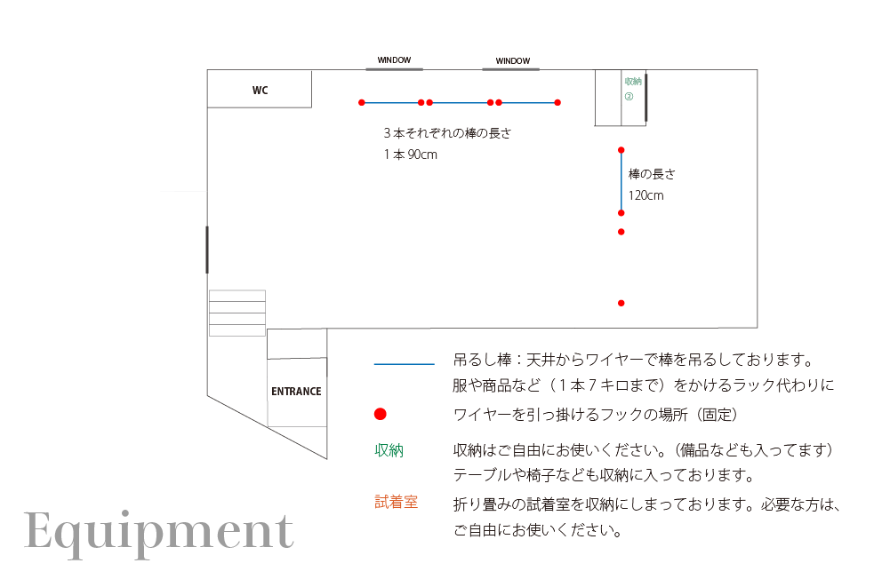 【表参道駅8分 /明治神宮前駅4分】数々の有名な人気ショップが立ち並ぶキャットストリート沿いの路面スペースです。搬入搬出もしやすく「個展」「展示会、ポップアップストア」等に最適
