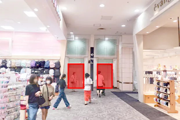 【イオンモール佐野新都市*】エレベーターA(イオンスタイル側)