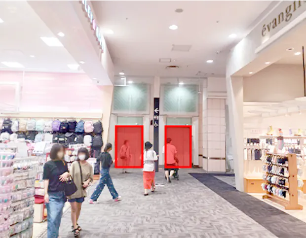 【イオンモール佐野新都市*】エレベーターA(イオンスタイル側)