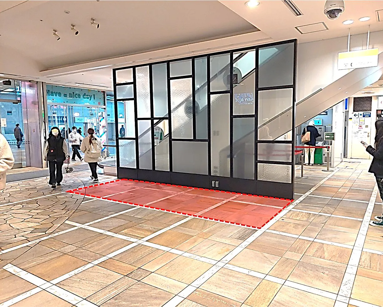 【相模大野ステーションスクエア】相模大野ステーションスクエアA館3階シースルーエレベーター前の画像