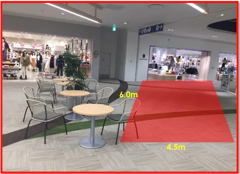 【ららぽーと名古屋みなとアクルス】3階 中央スペース