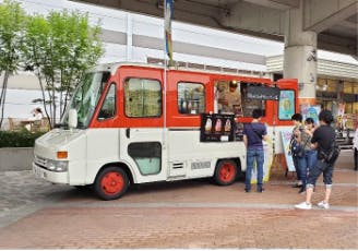 【もりのみやキューズモールBASE】「②1F セントラルスクエア前中央（CS前中央）」屋根下で四方から通行客に視認されやすい食物販やPRプロモーション向けの人気イベントスペース