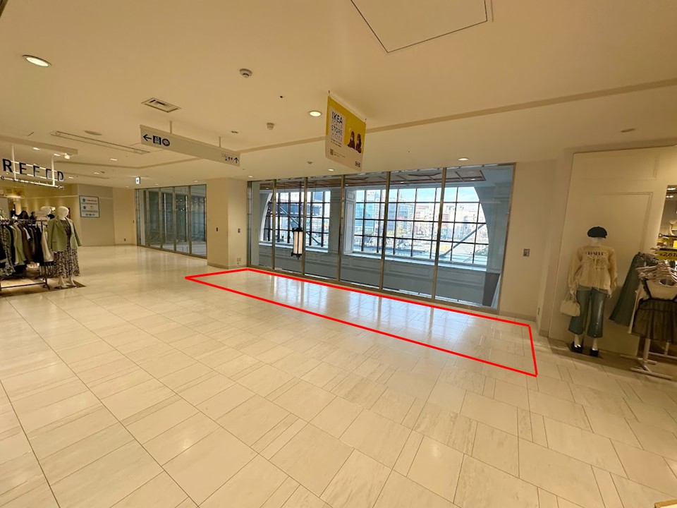 【アミュプラザおおいた】ファッション関係の雑貨や、アパレル商品の物販催事に適したコンパクトなイベントスペース2F POPUPスペース（共用部）