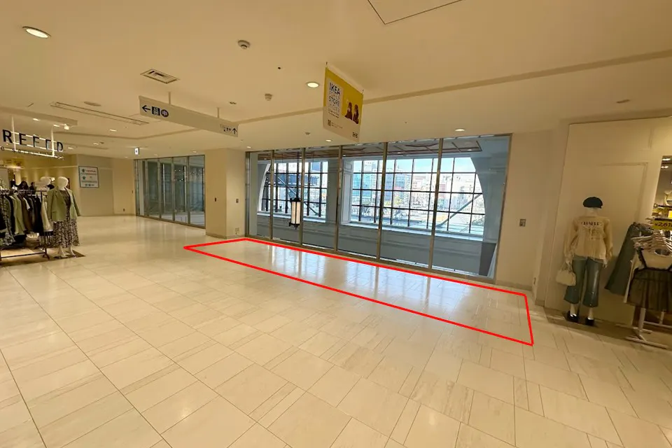 【アミュプラザおおいた】ファッション関係の雑貨や、アパレル商品の物販催事に適したコンパクトなイベントスペース2F POPUPスペース(共用部)