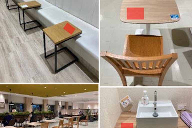 【イオンモールむさし村山】モール内広告 従業員休憩所の画像1