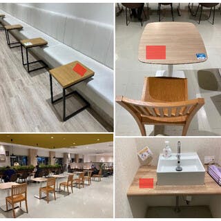 【イオンモールむさし村山】モール内広告 従業員休憩所の画像