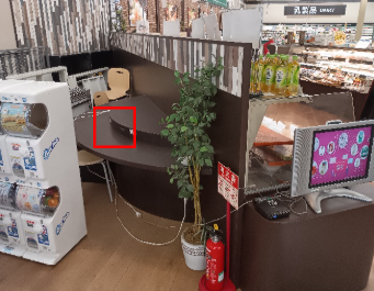 【マックスバリュ西根店】くつろぎスペース前 販促プロモーションに最適なスーパー店内催事イベントスペース