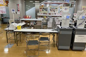 【西友 清瀬店】3Fレジ横ギフト売場 プロモーション用途や物販、食物販のポップアップストアに最適なスーパー店内催事イベントスペース