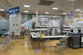【西友 清瀬店】3Fレジ横ギフト売場 プロモーション用途や物販、食物販のポップアップストアに最適なスーパー店内催事イベントスペース