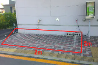 【ザ・ビッグ釈迦内店】入り口前② 販促プロモーションや物販に最適なスーパー店外催事イベントスペース
