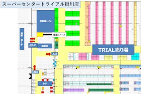 【スーパーセンタートライアル掛川店】食物販やPR活動に最適な店内「風除室 スペース」