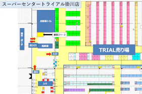 【スーパーセンタートライアル掛川店】食物販やPR活動に最適な店内「風除室 スペース」