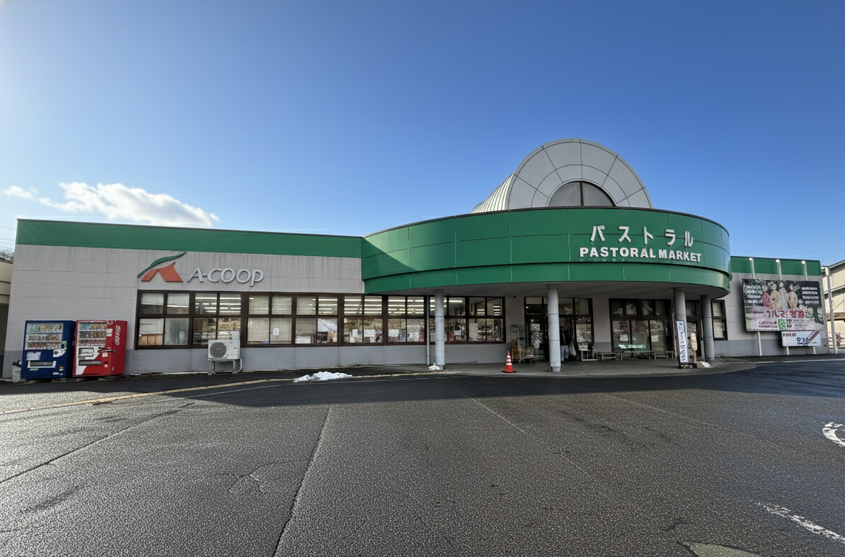 【Aコープたかみや店】食物販や販促イベントに最適な屋外軒下スペース