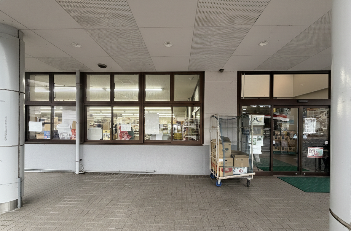 【Aコープたかみや店】食物販や販促イベントに最適な屋外軒下スペース