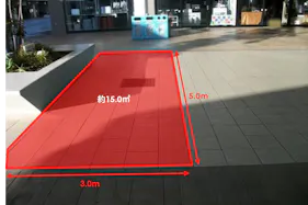 【三井アウトレットパーク 木更津】ステージ裏植栽前