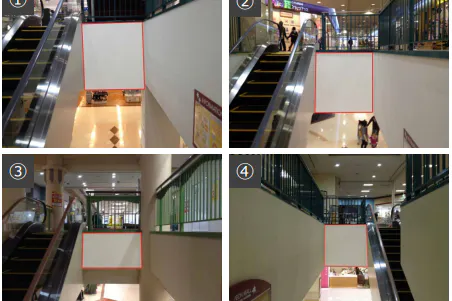 【イオンモールつがる柏】モール内広告 エスカレーター