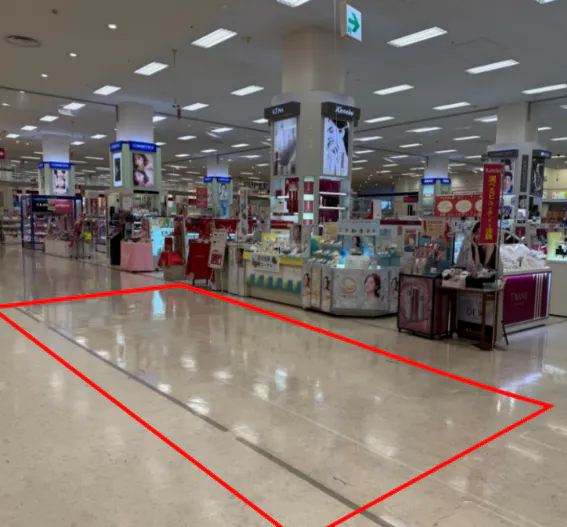 【イオン三川店】中央通路2 販促プロモーションに最適なスーパー店内催事イベントスペース