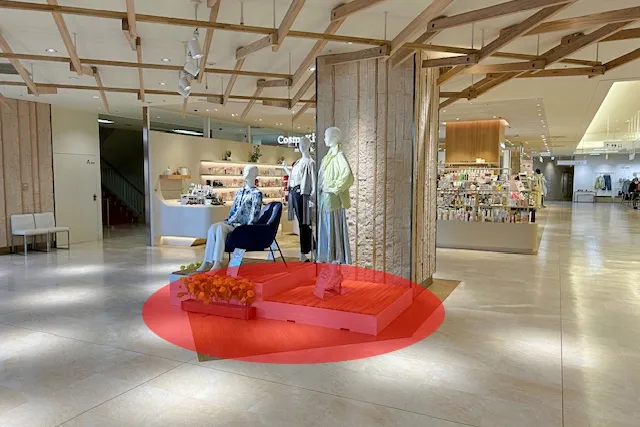 【T-FACE】雑貨等の小規模物販やプロモーションイベントに最適な施設2階入口前にある小規模スペース