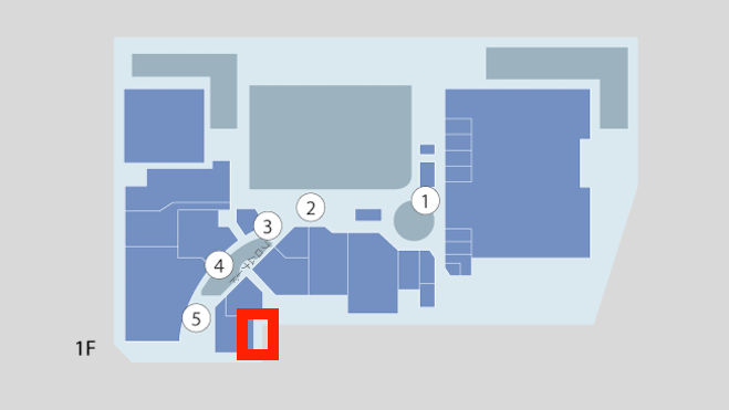 赤枠が出店スペースでございます。