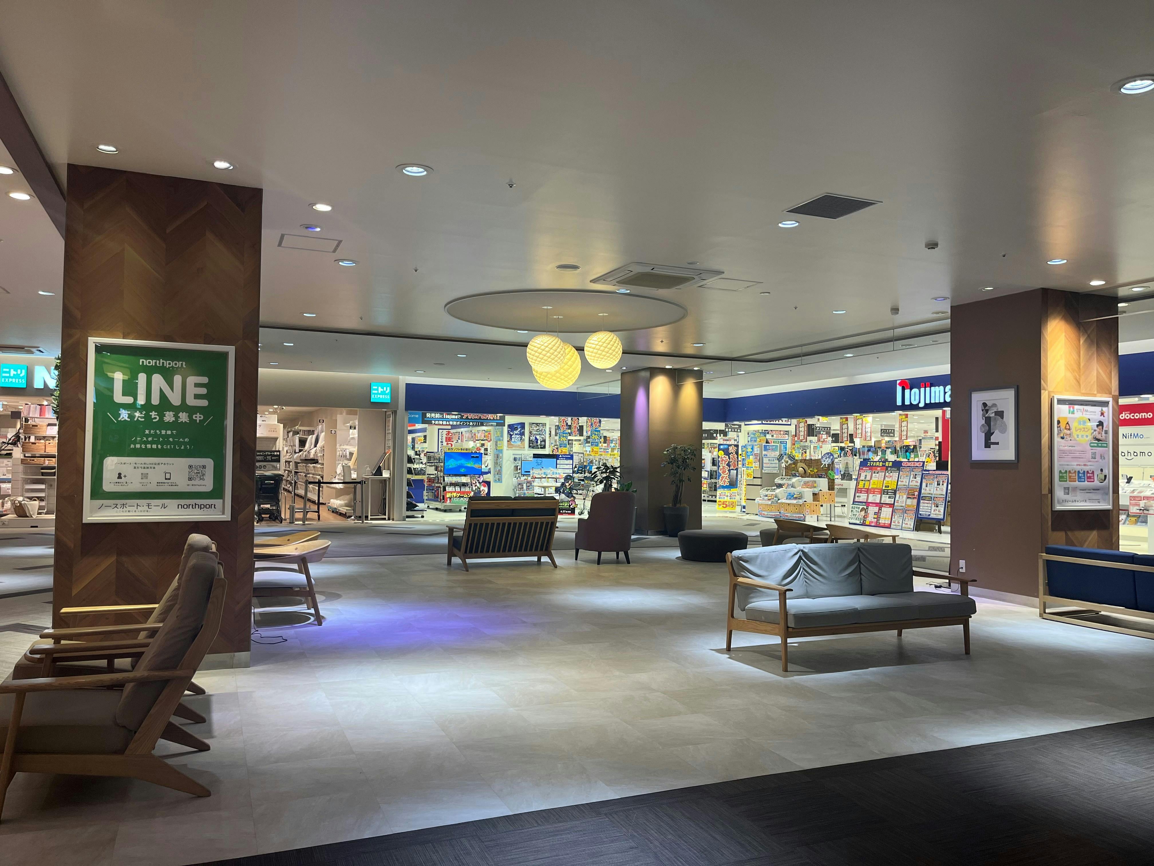 【ノースポート・モール】「4F-1区画（ノジマ前）」ポップアップストアやプロモーションに適したエスカレーター前イベントスペース