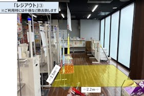 【メガセンタートライアル日向店】PR活動や食物販に利用可能な「レジアウト」イベントスペース
