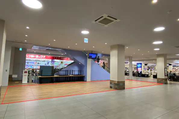 【BRANCH茅ヶ崎2】PRや物販に最適な1階エスカレーター前スペース