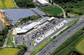 【既設阿久比下りパーキングエリア】PRイベントに利用可能なテント下のスペース