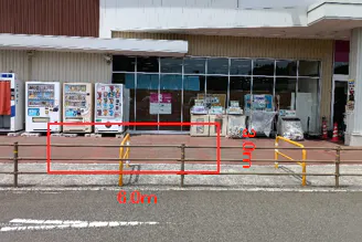 【イオンスーパーセンター陸前高田店】食品入口サービスカウンター側外 販促プロモーションや物販に最適なスーパー店外催事イベントスペース