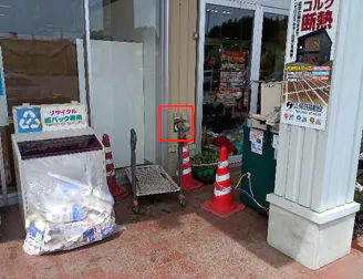 【イオンスーパーセンター陸前高田店】食品入口サービスカウンター側外 販促プロモーションや物販に最適なスーパー店外催事イベントスペース