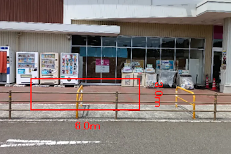 【イオンスーパーセンター陸前高田店】食品入口サービスカウンター側外 販促プロモーションや物販に最適なスーパー店外催事イベントスペースの画像1