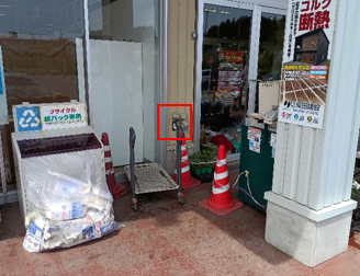 【イオンスーパーセンター陸前高田店】食品入口サービスカウンター側外 販促プロモーションや物販に最適なスーパー店外催事イベントスペース