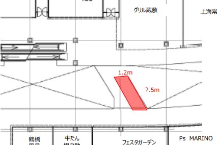 【イオンモール熱田】プロモーションイベントに最適な4F 北渡りデッキ(フェスタガーデン前)の催事イベントスペース