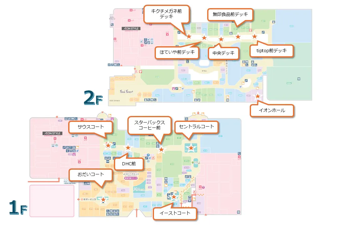 【イオンモール東浦】ほていや前デッキ