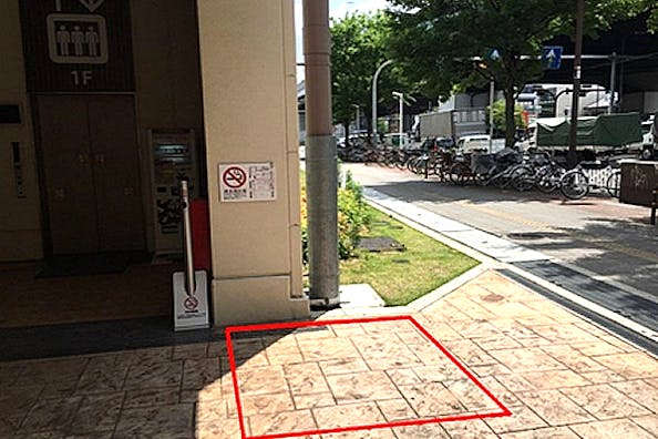 【フレスポ長田】食物販や物販にに適したサウスエリア南入り口前の屋外スペース