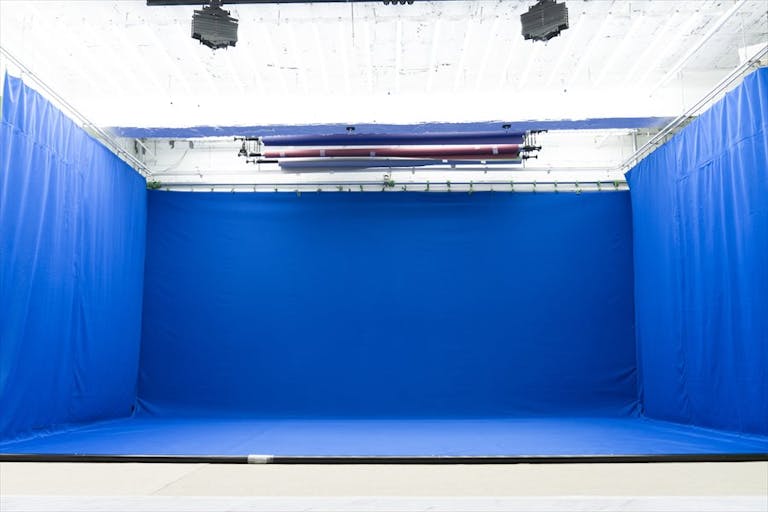 クロマキーブルー背景