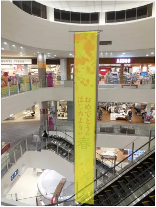 【イオンモール東員】モール内広告 大型バナー