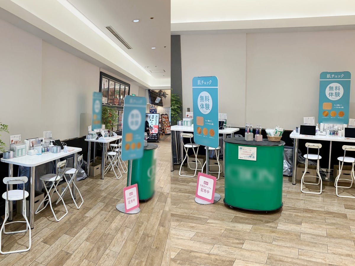 【プレナ幕張】各種プロモーションイベントやポップアップストアに最適な駅近商業施設1階カフェテナント横にあるイベントスペース