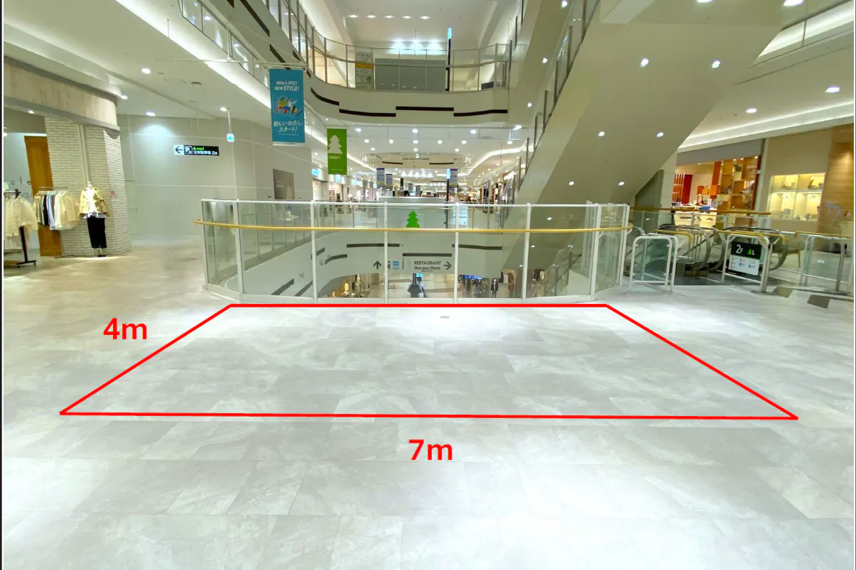 【イオンレイクタウンmori*】2F 花の広場北側ブリッジ②