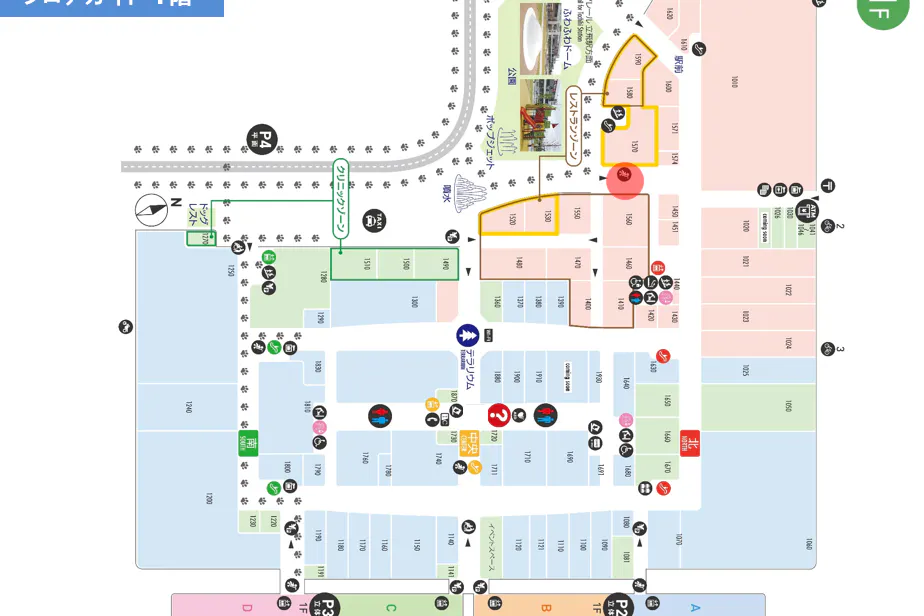 【ららぽーと立川立飛】1階 公園広場入口前