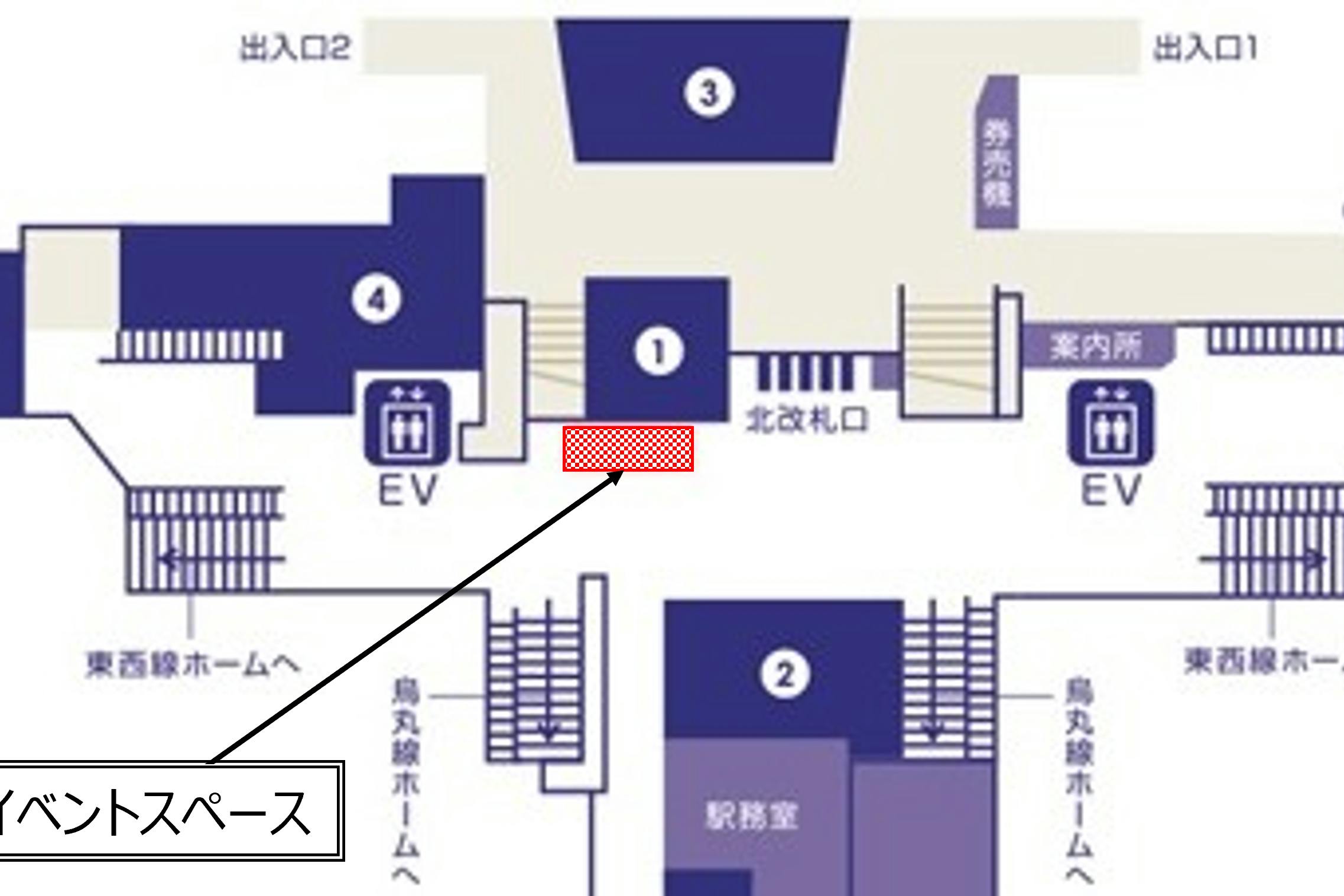 【烏丸御池駅】オフィス街と新風館・京都国際マンガミュージアム利用者で賑わう、ビジネス客から観光客までリーチできる駅ナカイベントスペース