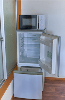 冷蔵庫、電子レンジ