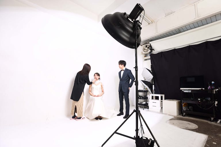 1、2人の撮影ですと、スペースゆったり使えます