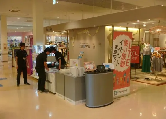 【イオンタウン郡山】おしゃれ館1F・grove前の食物販、商品案内に利用可能なイベントスペース