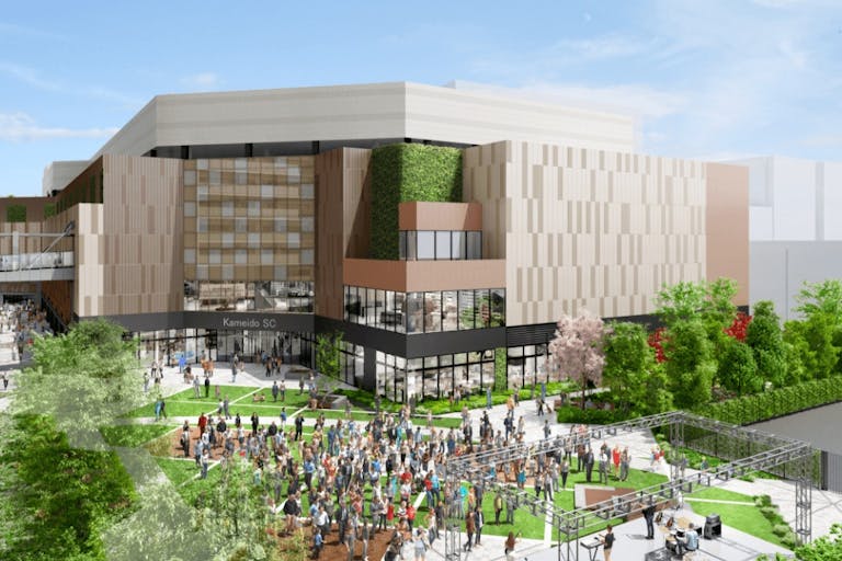 【KAMEIDO CLOCK】1Fカメクロステージ 大型イベントに最適な屋外催事イベントスペースの画像1