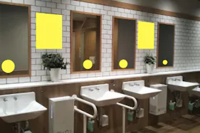 【イオン藤井寺ショッピングセンター】モール内広告 トイレ内ステッカー