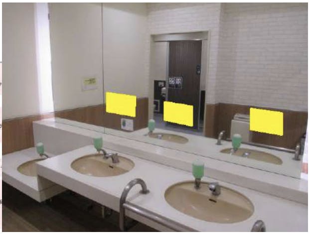 【イオンモール大和】モール内広告 化粧室の画像