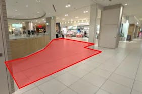 【あべのキューズモール】「③1F ショップイン前」入口導線に近く視認性抜群!プロモーション・ポップアップに最適なイベントスペース