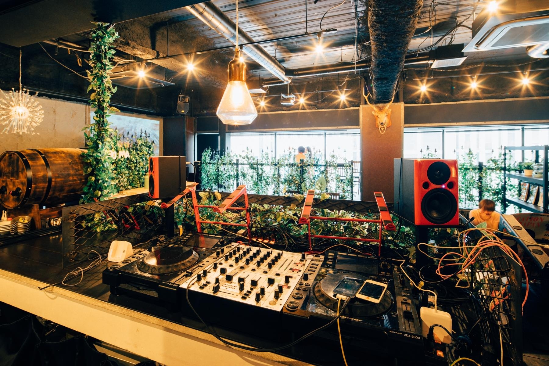 鉄と蔦が交差するお洒落カフェの画像9